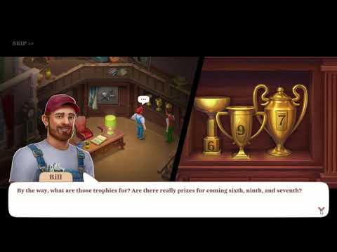 Manor Matters Day 2 movies - decorations in the study | walkthrough | gameplay | stories |