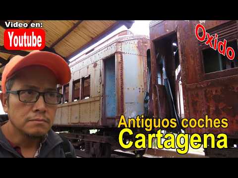 Antigua Estación de Trenes Cartagena - Chile #sanantoniochile vagones oxidándose