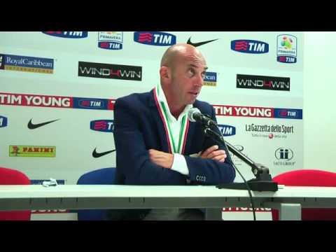 Conferenza stampa Bollini Lazio-Inter Finale Primavera