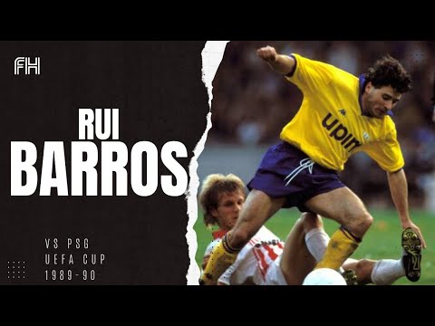 Rui Barros ● Goal and Skills ● PSG 0-1 Juventus ● UEFA Cup 1989-90