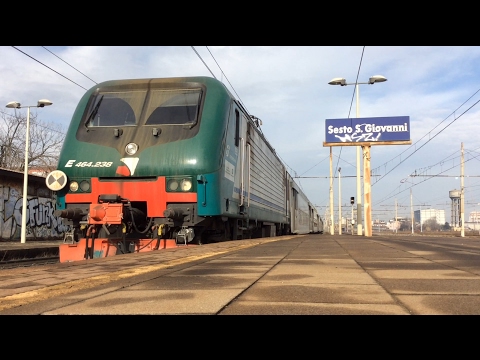 E.464-238 + CARROZZE "Casaralta" TRENORD ARRIVO STAZIONE DI SESTO SAN GIOVANNI