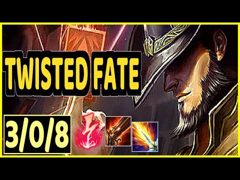 TWISTED FATE VS EZREAL - 3/0/8 KDA MID GAMEPLAY