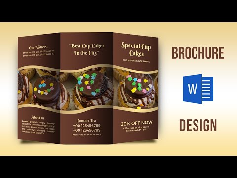Brochure Design in MS Word Brochure design ideas Brochure Design tutorial