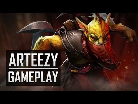 Team Secret Arteezy bounty hunter ranked gameplay(smurf 5.5k mmr +)