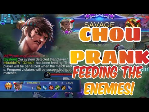 DIDN'T EXPECT THIS WILL HAPPEN! | CARRYING THE ENTIRE TEAM AFTER FEEDING | CHOU PRANK IN EPIC RANK |