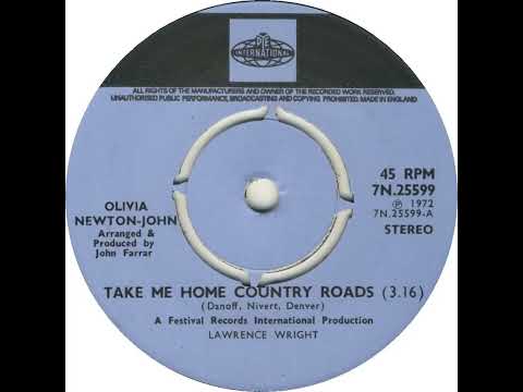 UK New Entry 1973 (11) Olivia Newton John - Take Me Home Country Roads