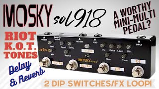 Video thumbnail for Mosky Sol918 | Tested 3 Ways! 4 CM, direct with Flamma Preamp and straight into Amp return by Double D guitar
