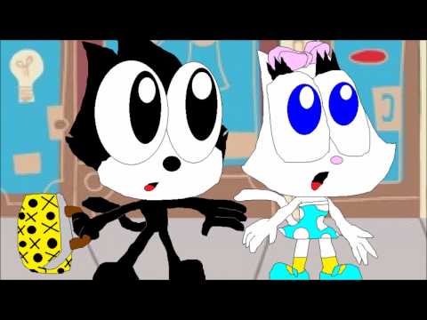 félix le chat contre la pierre magie rouge ( felix the cat and the red magic's stone )