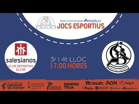 📺🏆 FINALS JOCS ESPORTIUS - CM 3/4| Salesianos Elx Inmobiliaria Medina 🆚 Monsolar Maristas Algemesí