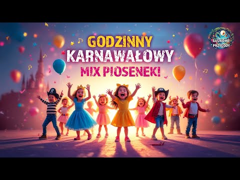 🎭🎶 Godzinny Karnawałowy Mix Piosenek dla Dzieci | Najlepsze Dziecięce Przeboje! 🥳🎵