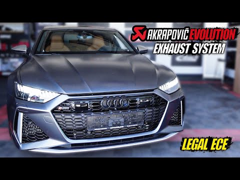 AKRAPOVIC EVOLUTION Titanium Exhaust LEGAL ECE passend für AUDI RS7 RS6 C8 2022 mit OPF (V8)