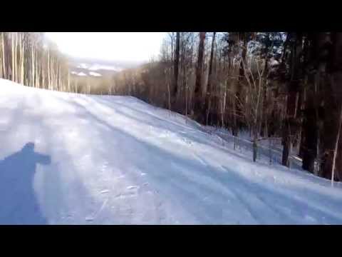 Видео: Видео горнолыжного курорта Золотая Гора в Кемеровская область