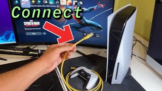 PS5 How to SET UP Ethernet Cable New!