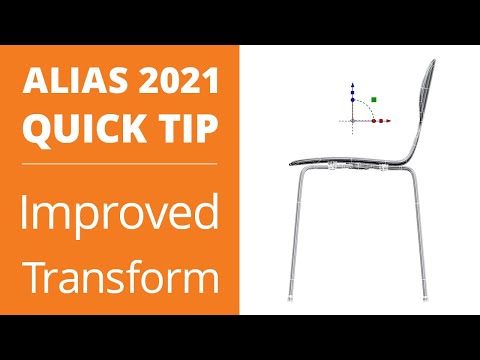 AUTODESK ALIAS 2021 QUICK TIP: How to Use the New and Improved Transform Tool
