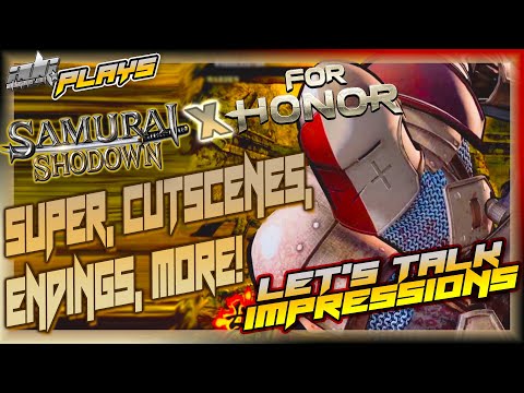 SAMURAI SHODOWN WARDEN X FOR HONOR DLC IMPRESSIONS, ENDINGS, SUPER, CUTSCENES PS4 PRO Gameplays