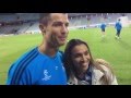 Marta, la cinco veces ganadora del FIFA World Player, visitó a sus ídolos en Malmö