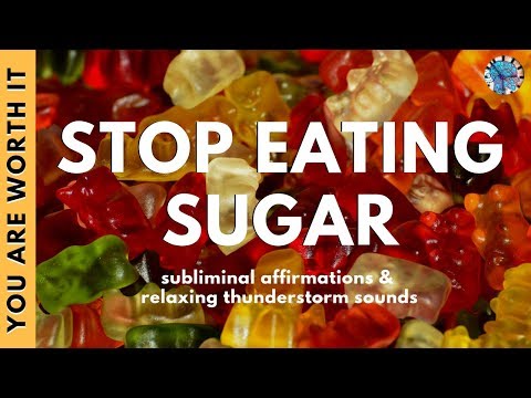 SAY NO TO SUGAR | Subliminal Affirmations to Tame Your Sweet Tooth | Relaxing Thunderstorm Sounds