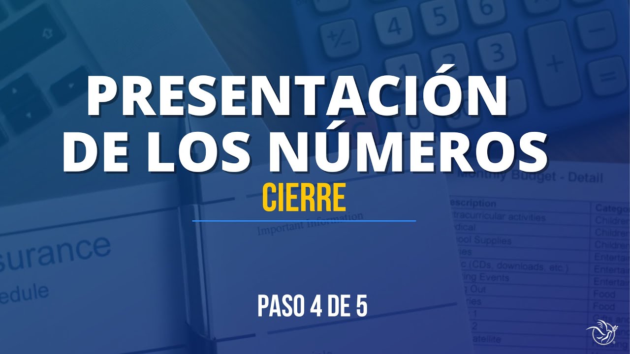 Paso 4 de 5, Presentación de los Números y Cierre