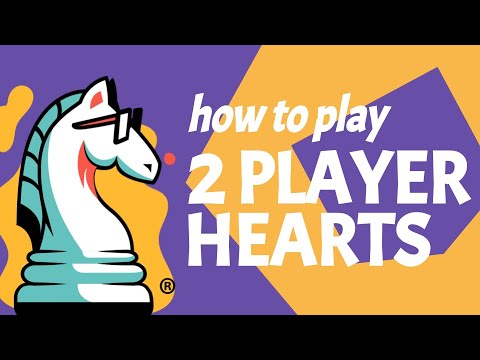 How to Play Hearts for 2 Players: a trick avoidance card game! - YouTube