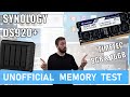 Synology DS920+ NAS TimeTec 8GB and 16GB Memory Test