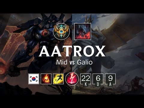 Aatrox Mid vs Galio - KR Grand Master Patch 8.24