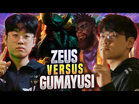 GUMAYUSI vs ZEUS! - T1 Gumayusi Plays K'sante TOP vs T1 Zeus Gangplank! | Preseason 2023