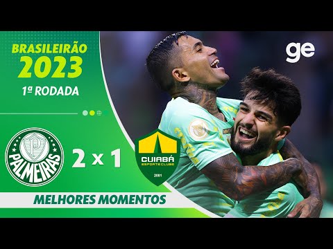 Gols e lances de Palmeiras x Cuiabá
