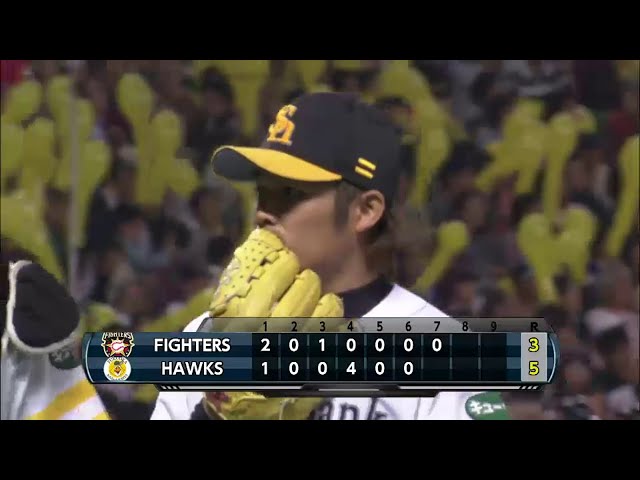 7回表 ホークス森福とファイターズ西川が3試合連続の対決!! 勝負の行方は… 2014/5/7 H-F