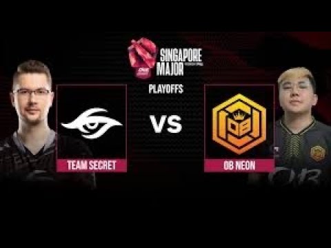 Team Secret Vs OB.Neon Dota 2 Singapore Major