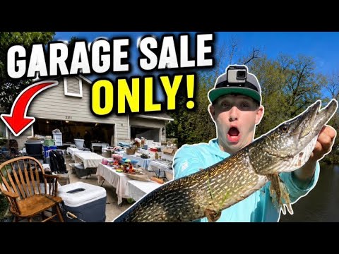 Garage Sale Fishing Challenge… We Actually Caught Fish