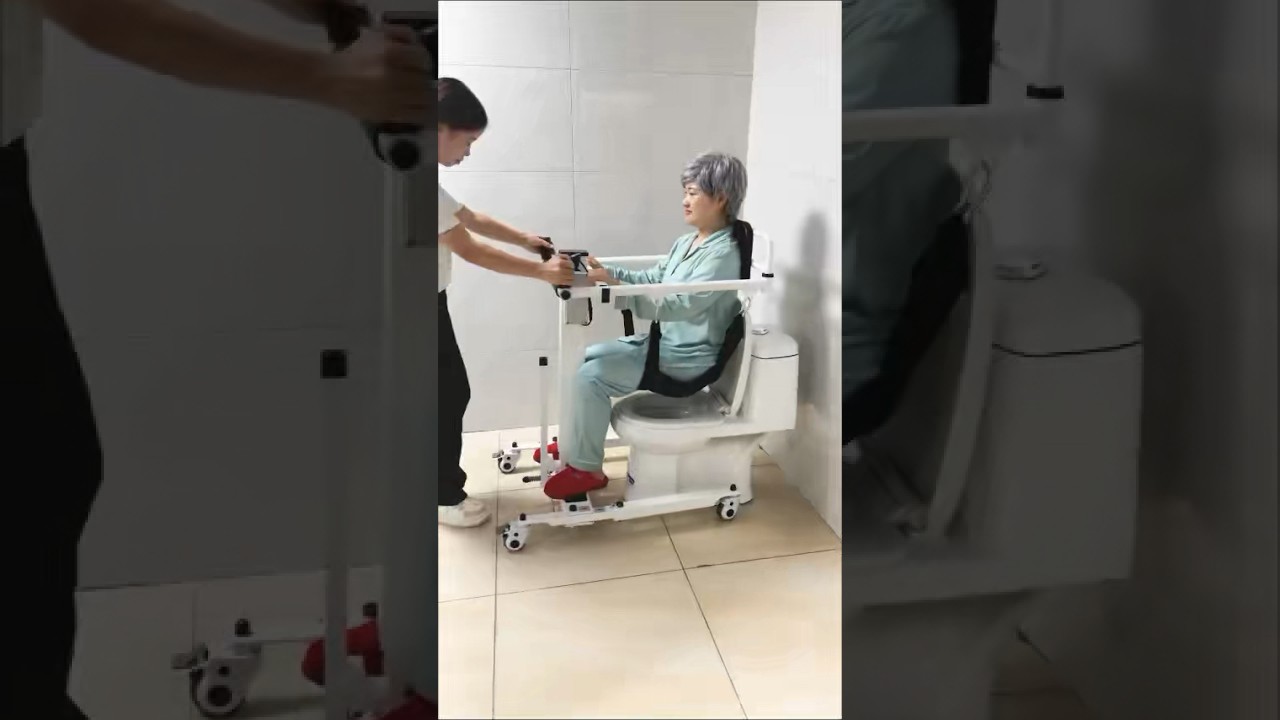 Electric Patient Lift Transfer Chair, Transport Device for Elderly Home Use, Disability Aid Product for Adults, Caregiver Supplies