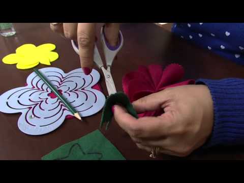 Mulher.com 25/09/2013 Especial Flores (flor em feltro e em tecido)Juliana Malzoni - (Bloco 2/2)