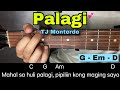 Palagi - TJ Monterde (EASY GUITAR TUTORIAL | Basic Chords)