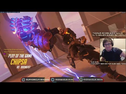 Overwatch Toxic Doomfist God Chipsa Showing His Sick Gameplay Skills