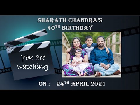 Sharath's 40th Birthday celebrations wishes & pics