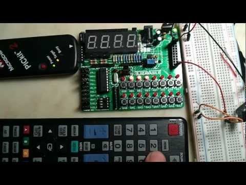 utilizzo di un telecomando ir per pilotare dei led