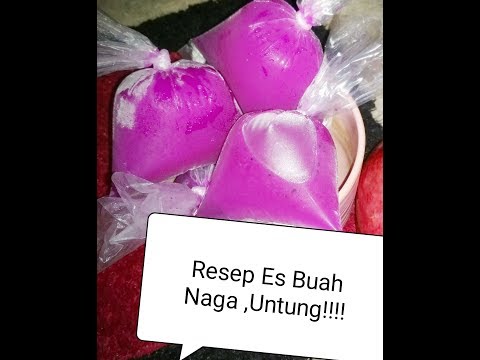 Es Buah Naga Sehat (Manfaatkan buah yg lagi murah jadi menguntungkan dan tahan lama)