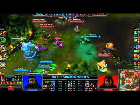 Vulcun Mancloud Jayce VS TSM Wildturtle Xin Zhao Highlights   NA LCS W5D1 Summer 2013 MUST SEE