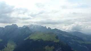 preview picture of video 'Panoramic view from the Hoher Kasten (Switzerland)'
