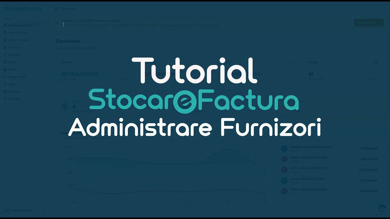 Organizeaza-ti Furnizorii in Stocare Factura | Categorii si Alerte de Cheltuieli