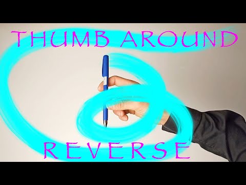 Thumb around reverse. Penspinning trick for beginners. Learn How to Spin A Pen - In Only 1 Minute.