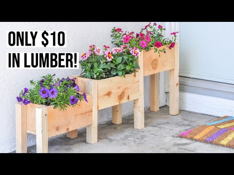 How to build an easy Tiered Cedar Planter Box