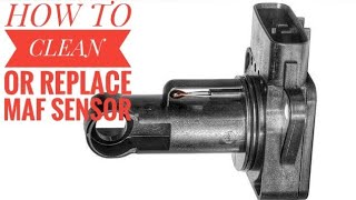 HOW TO CLEAN OR REPLACE A BMW MAF MASS AIR FLOW SENSOR QUICK AND EASY P0171