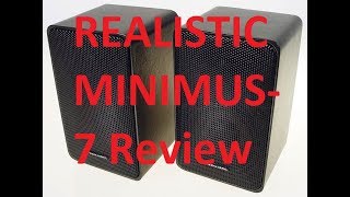 Video thumbnail for Radioshack Realistic Minimus-7 Speaker Review by MARINLAW