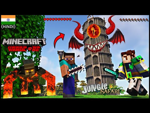 We Saved Cute MONKEY (JAGGU) From EVIL Corrupted DUNGEON IN JUNGLE SAFARI S2 (EP-2),MINECRAFT[HINDI]