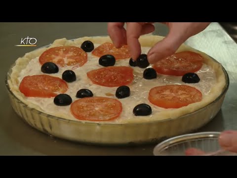 Tarte au thon et pavé craquant au chocolat