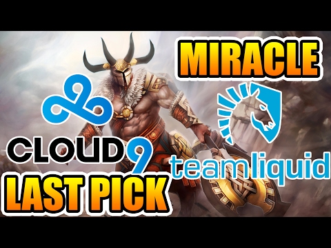 Team Liquid vs Cloud 9 - Centaur LAST PICK For Miracle- Dota 2