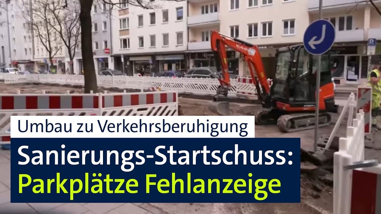 Geschäftsinhaber alarmiert: Straßen-Sanierung nimmt Parkplätze vor Geschäften | Abendschau | BR24