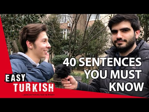 40 sentences you MUST know in Turkish | Super Easy Turkish 4