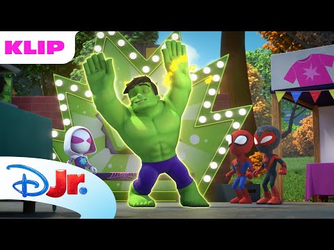 Hulk kan ikke stoppe med at danse | Spidey og hans fantastiske venner | Disney Junior Danmark